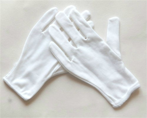 白棉布手套